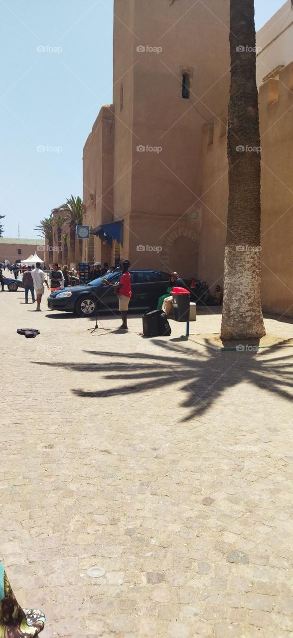 group of musician on street.