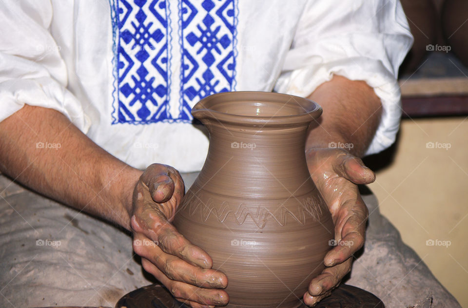 hands of a potter