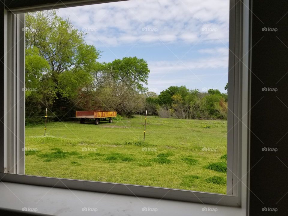 Looking Out a Farmhouse Window