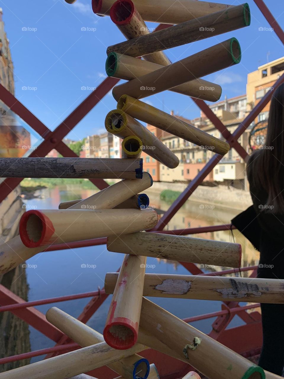 View through the tubes 