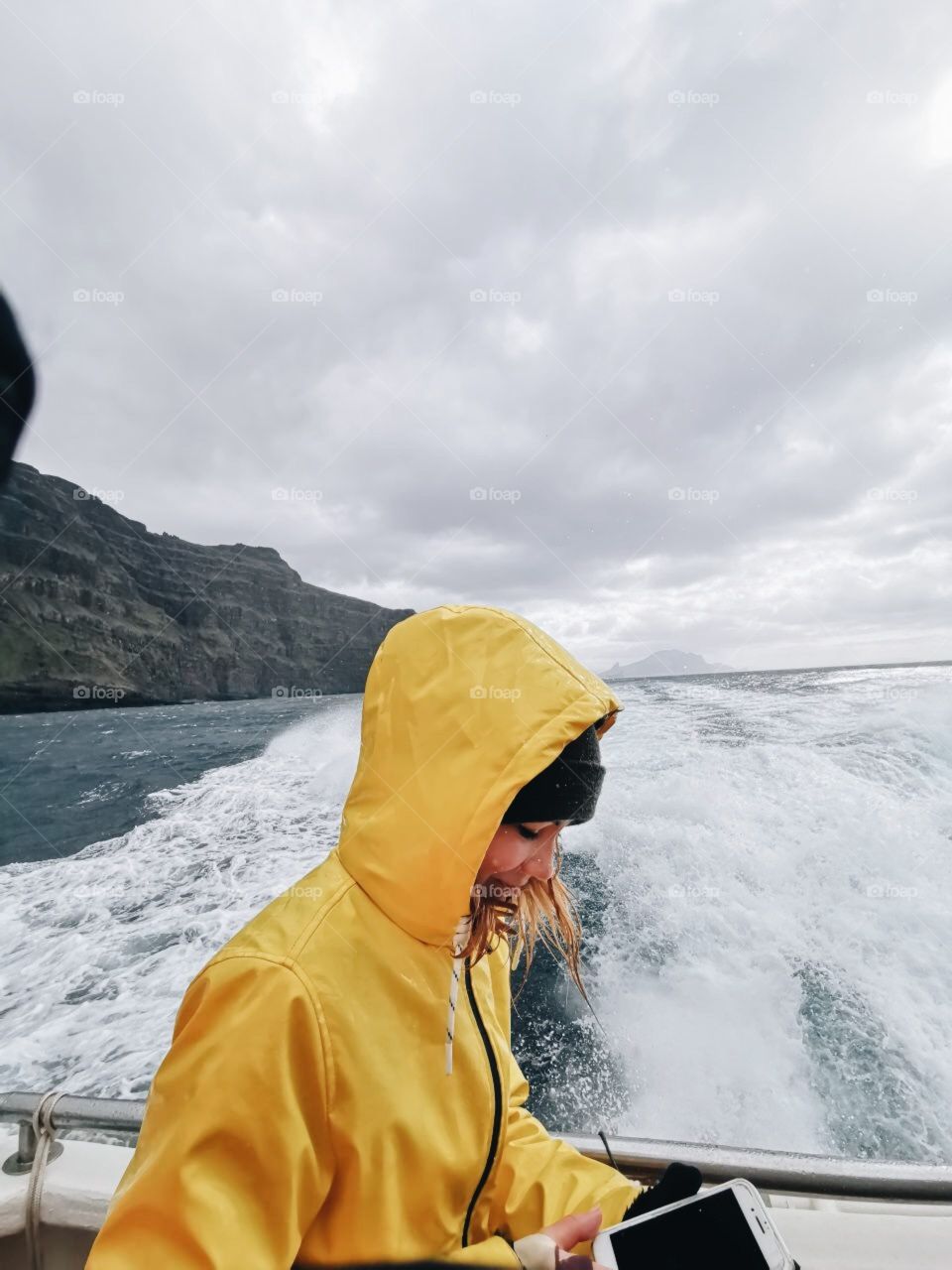 Travel on the boat Faroe islands 