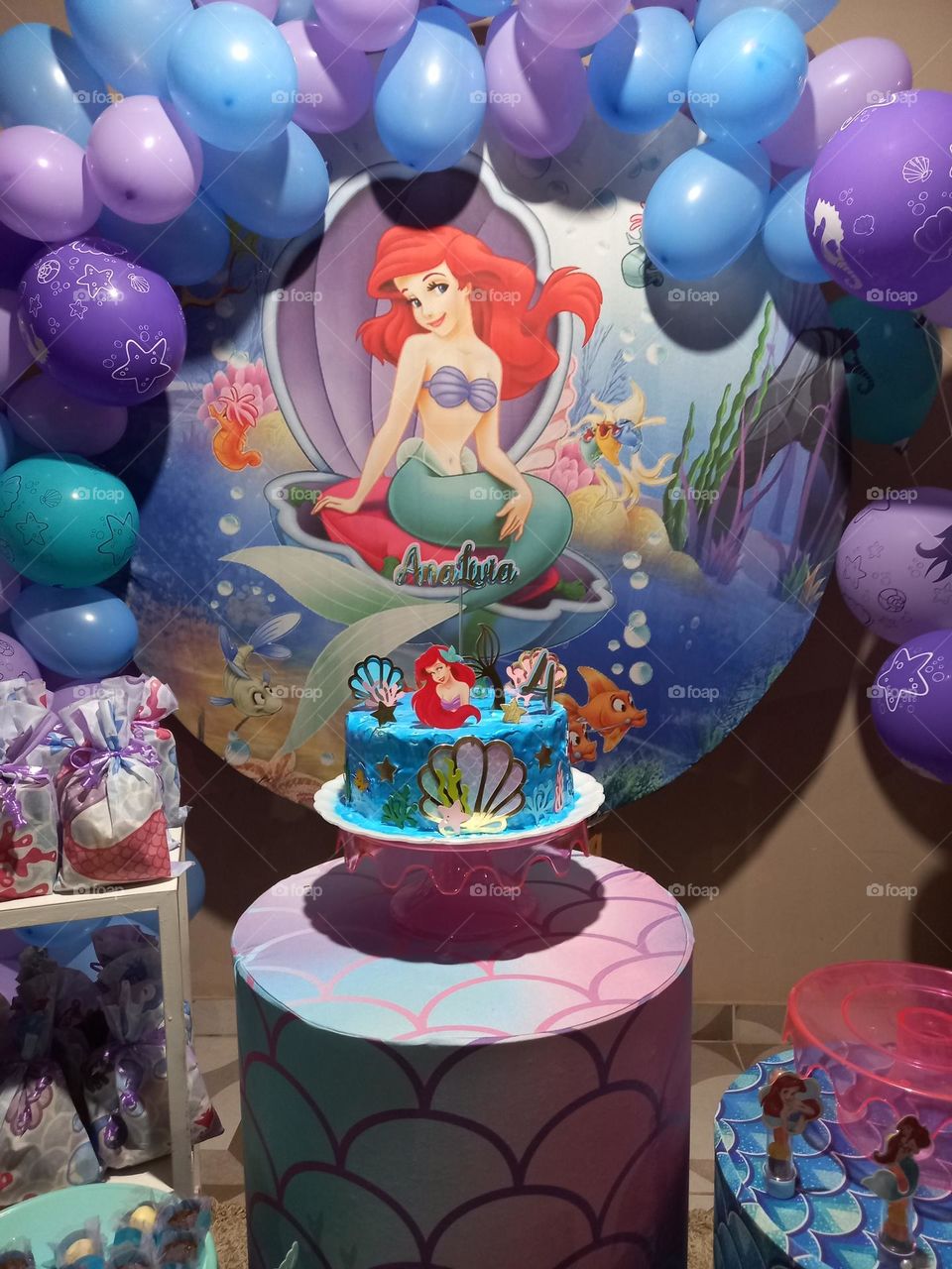 A decoração do aniversário da Ana Lívia.