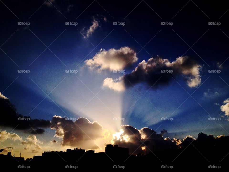 sky light blue clouds by a.bilbaisi