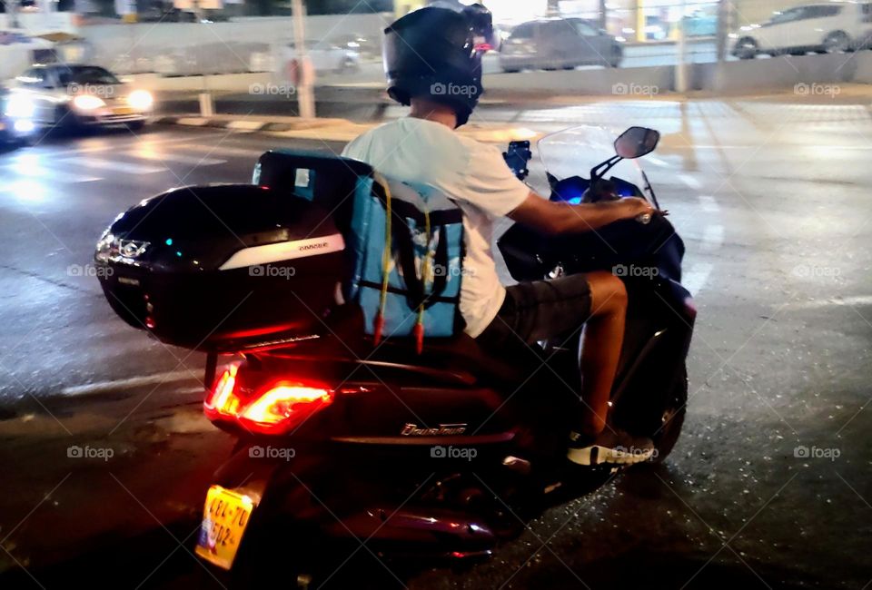 Motorcycle 🏍️ Evening 🏍️ Man🏍️ Road 🏍️