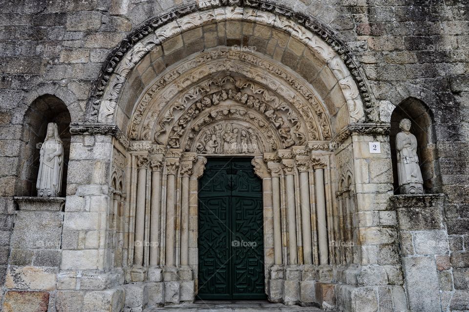 Iglesia Santa Maria del Azogue. Portada Iglesia de Santa María del Azogue (Betanzos - Spain)