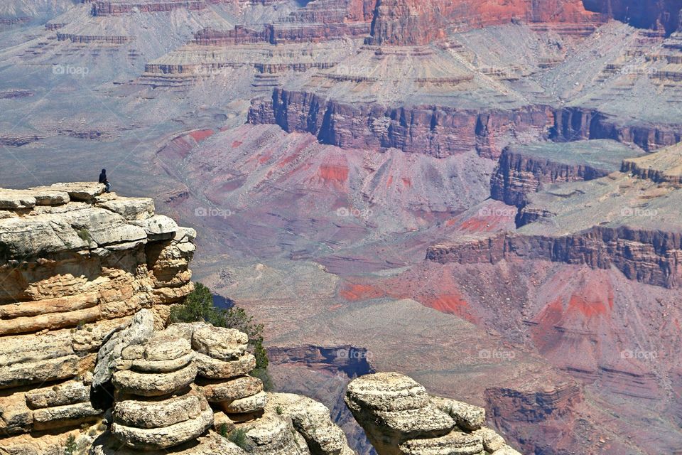 Tourist at the Grand Canyon