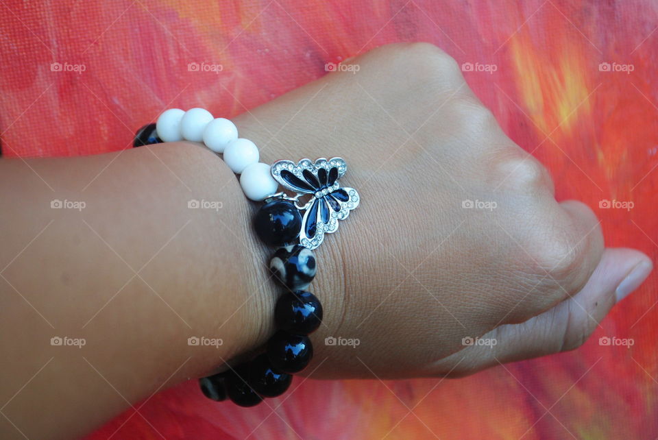 A beautiful handmade bracelet