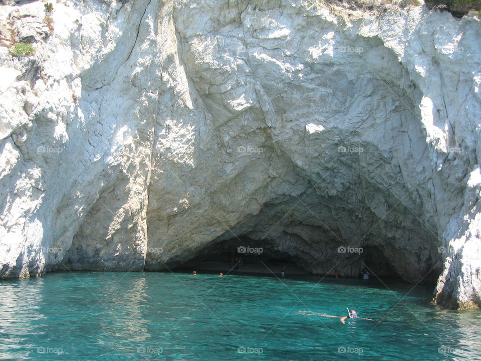 blue caves of zakinthos island