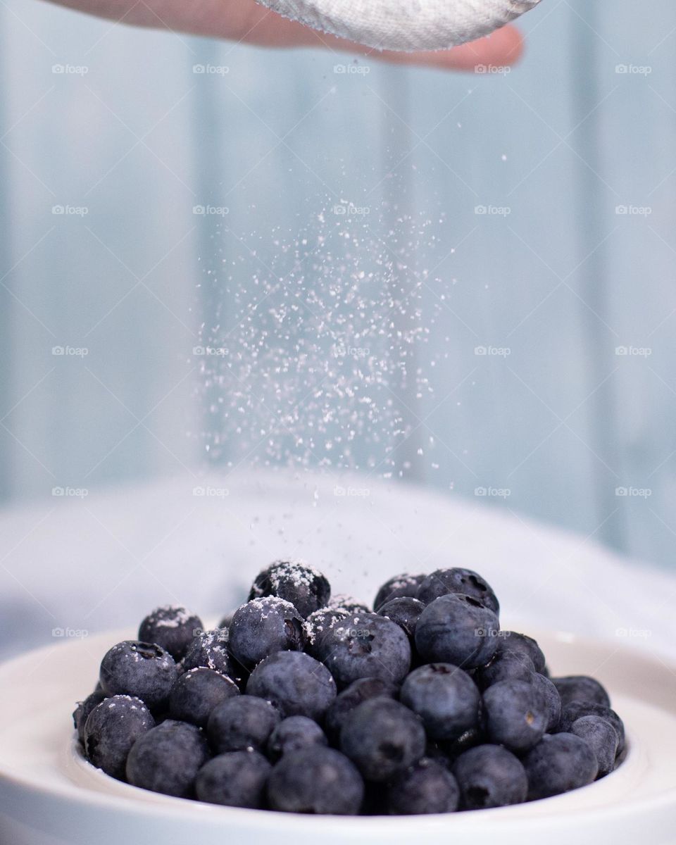 Fruit for the win! Blueberries are definitely a delicious snack; and make a sweet, special treat for the Holidays with a light dusting of powdered sugar 