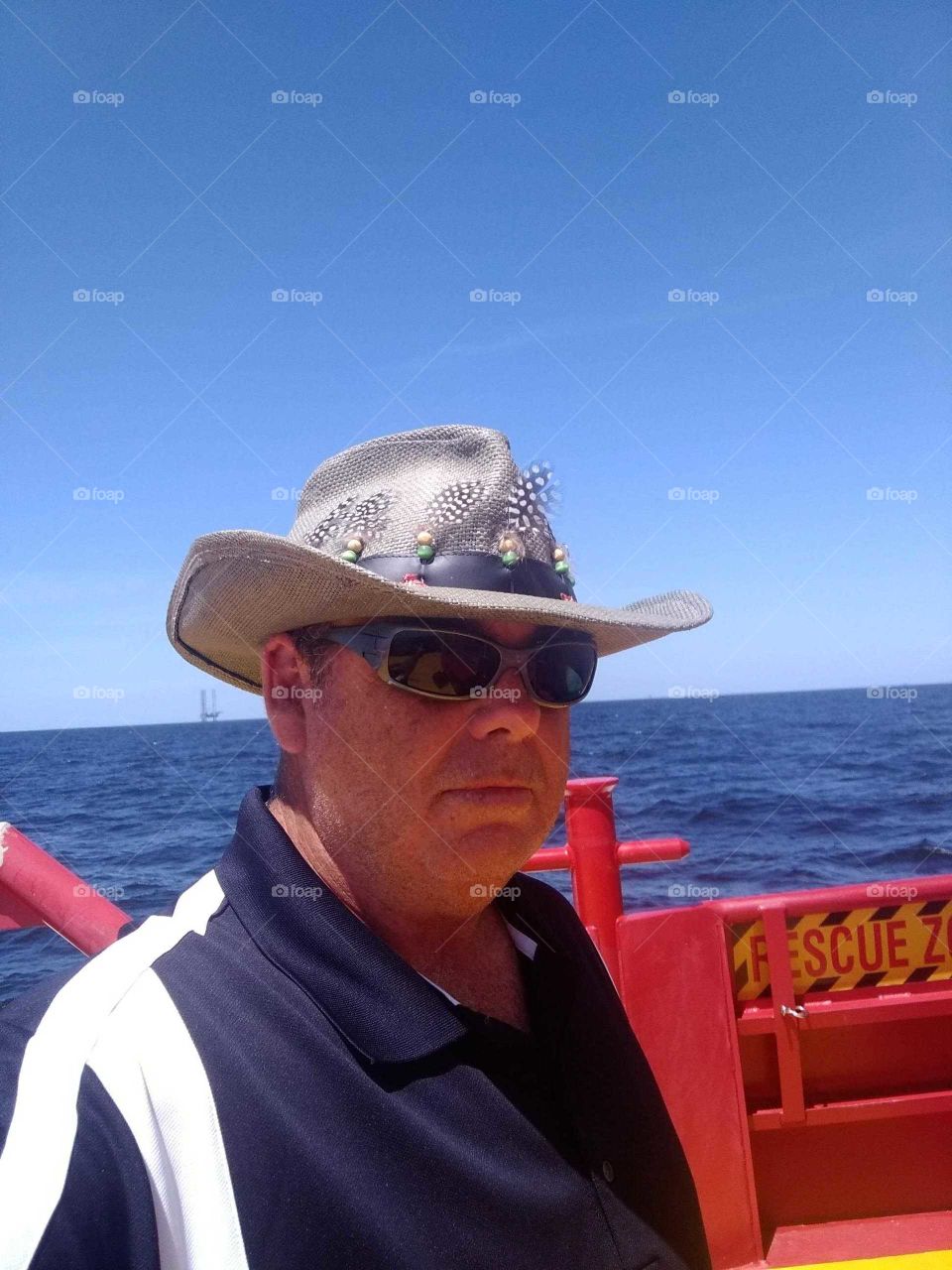 we offshore in the gulf of Mexico on the boat I work on