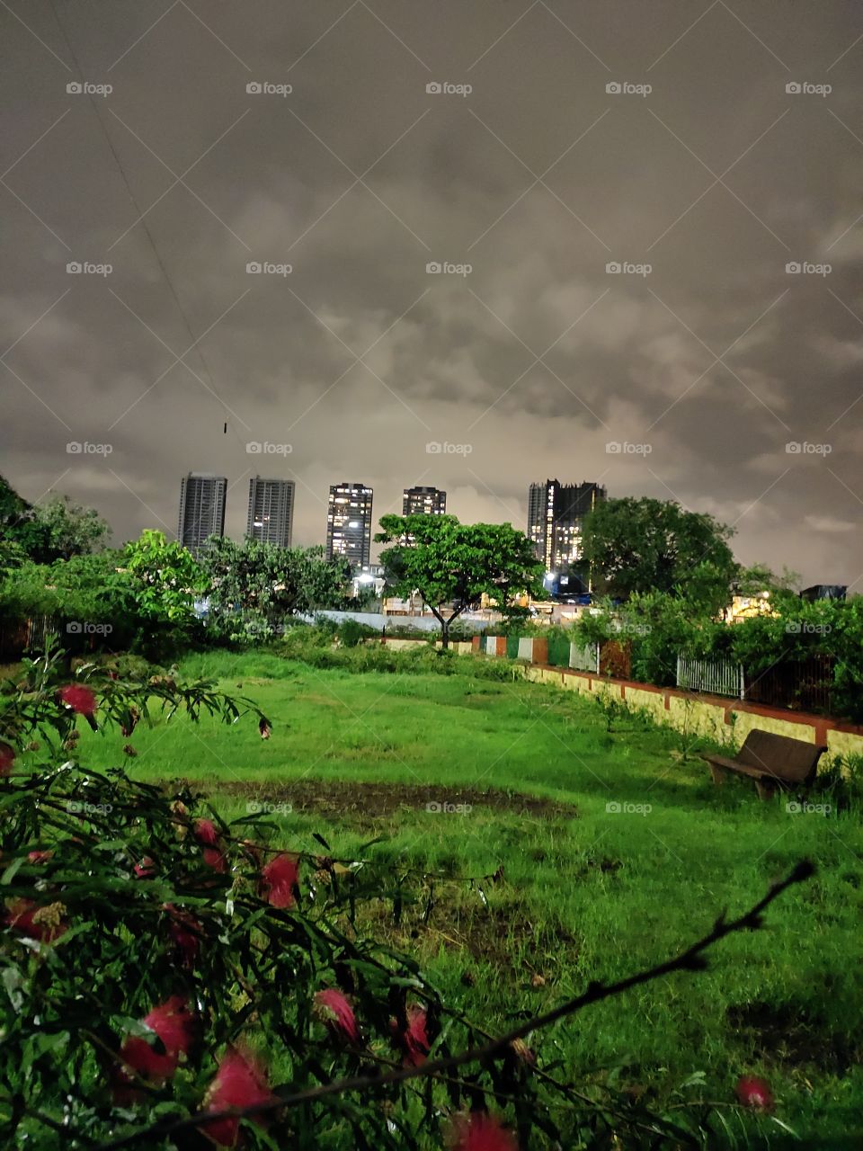 🌌🌨️🌨️⛈️⛈️⛈️🌨️
Combination of Beauty of Nature
Multistorey Building 🏢🏢
Green Grass park🌿🍀🍀☘️
Cloudy sky ⛈️