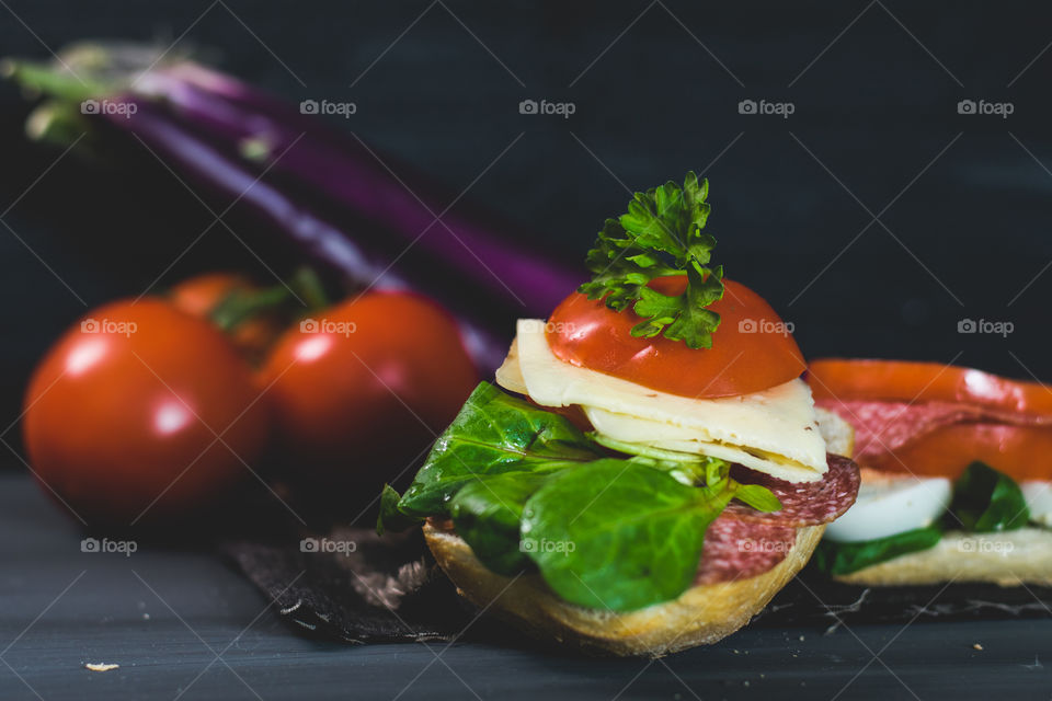 healthy, fresh food, dark food photography