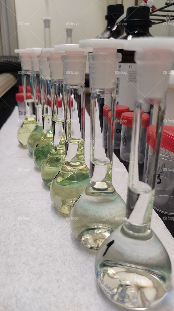 digested water samples for metal analysis