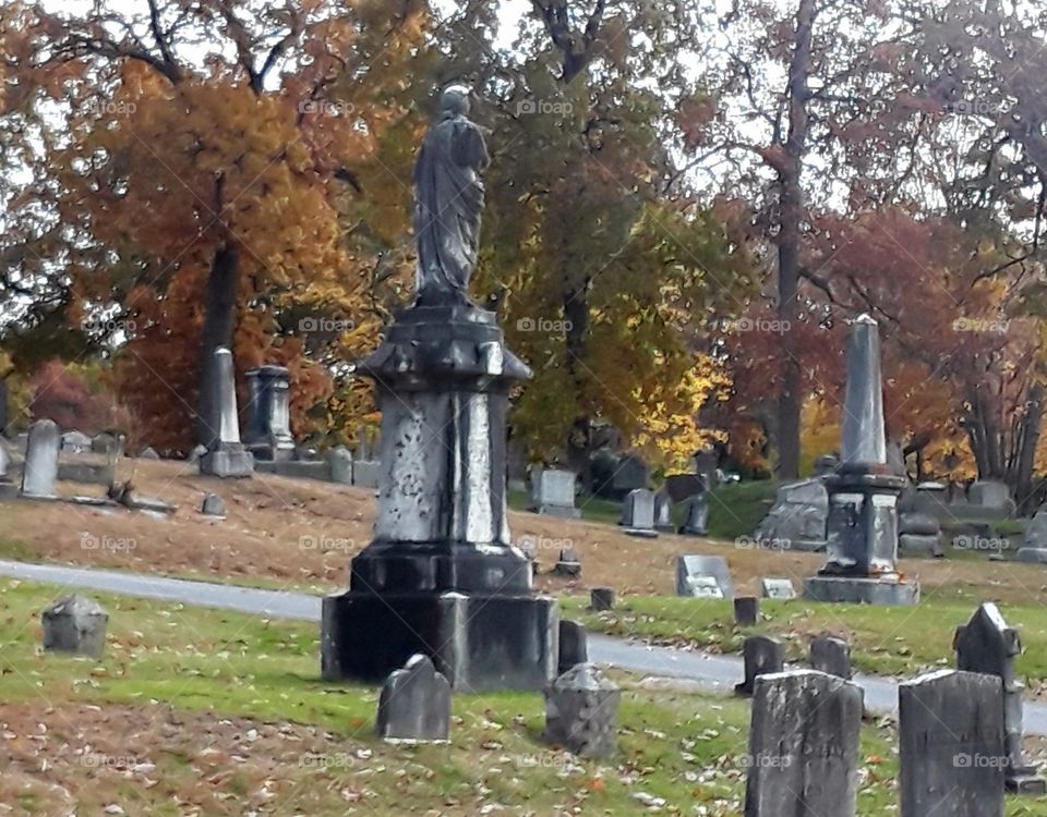 Cemetery in the Fall