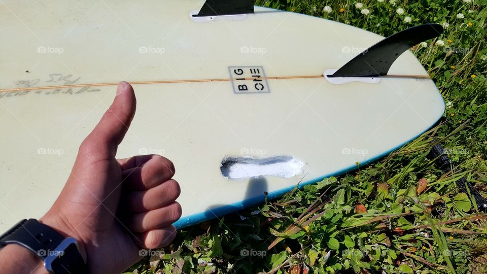 Broken Surfboard