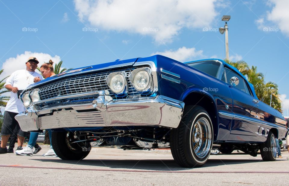 Blue Chevy Impala