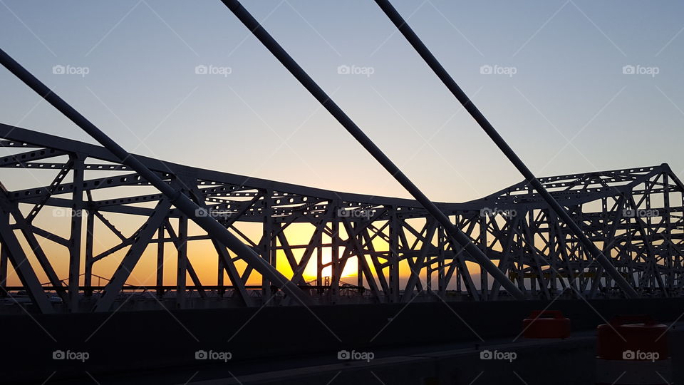 Sunset at the bridge