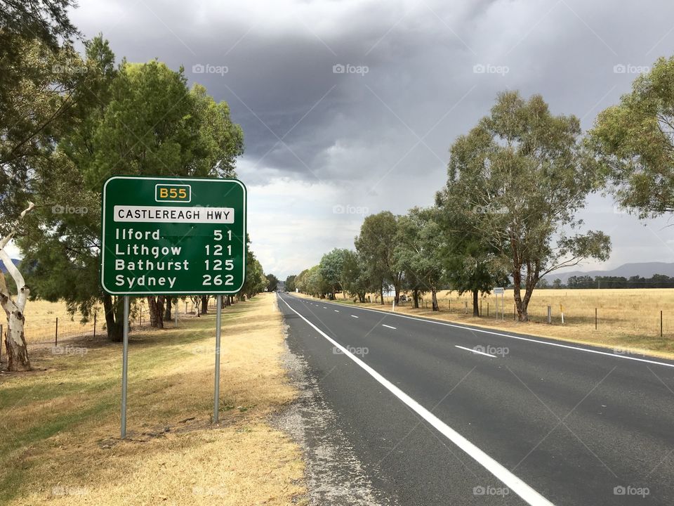 Driving into the Storm from Mudgee to Sydney, Australia 