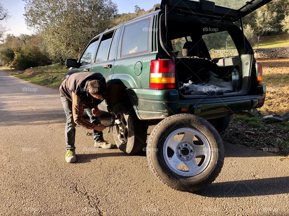 When commuting goes wrong - flat tyre or puncture 