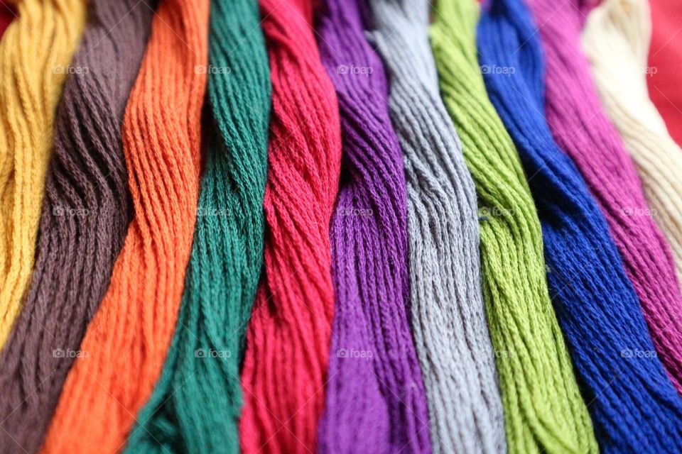 Colorful yarn