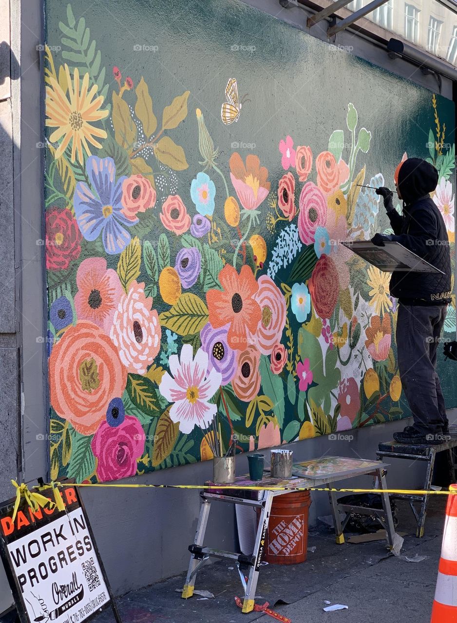 Work in progress overall murals