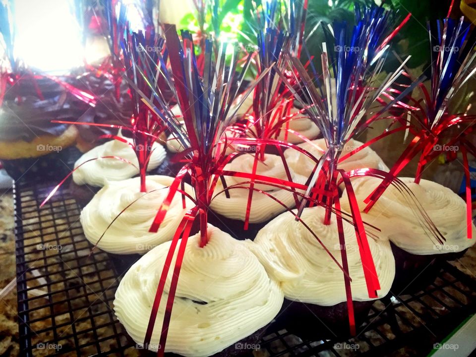 Cupcakes on 4th of July 