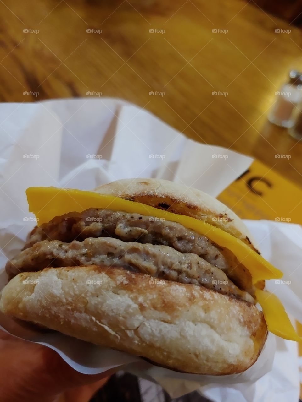 sausage breakfast sandwich