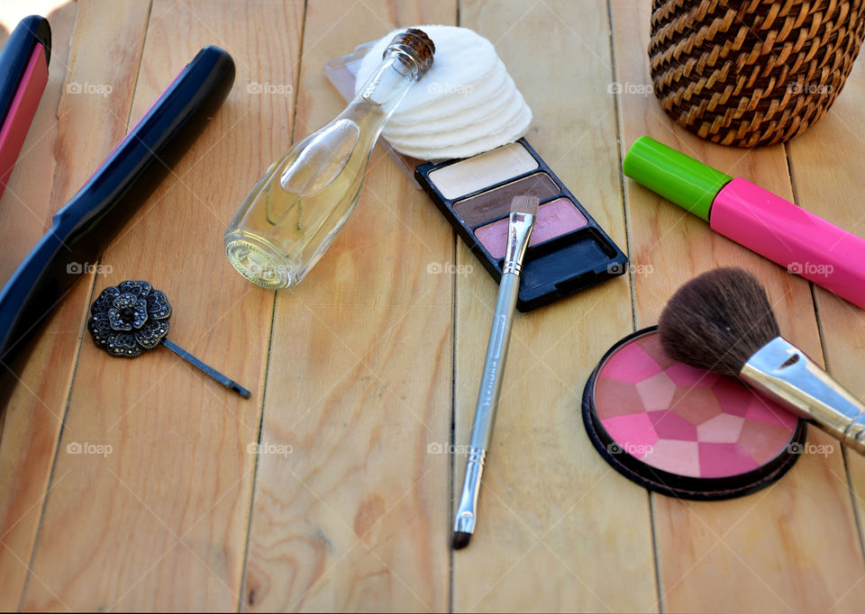 Makeup product on table