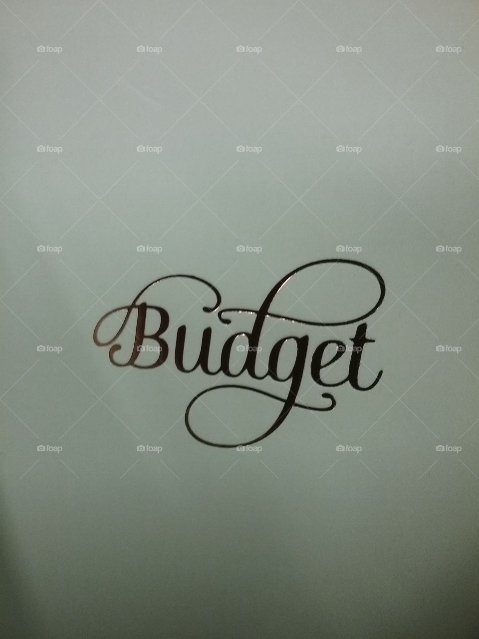 budget sign
