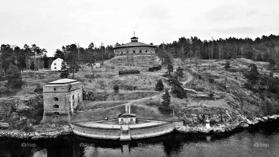 Black and White house view