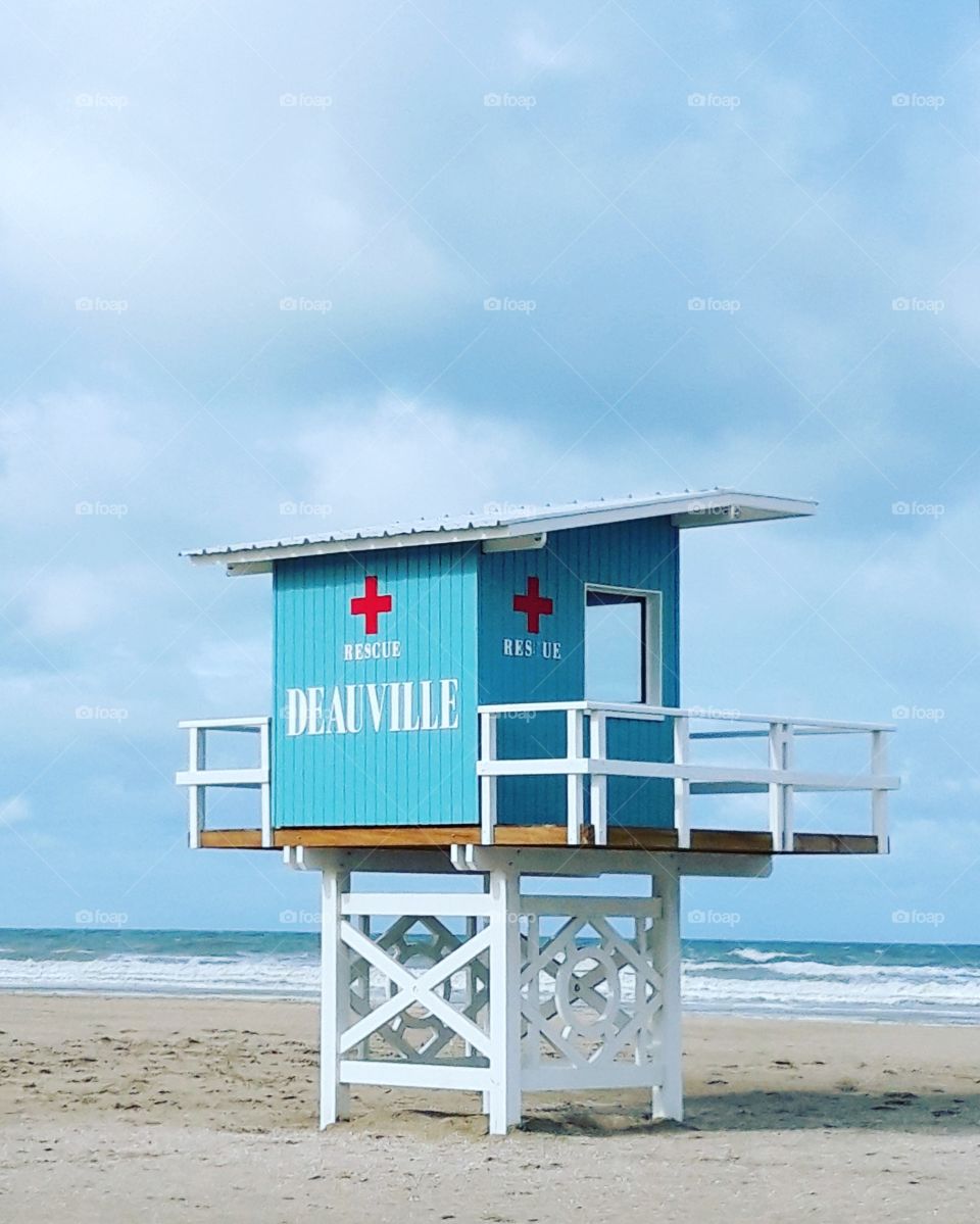 rescue post in Deauville