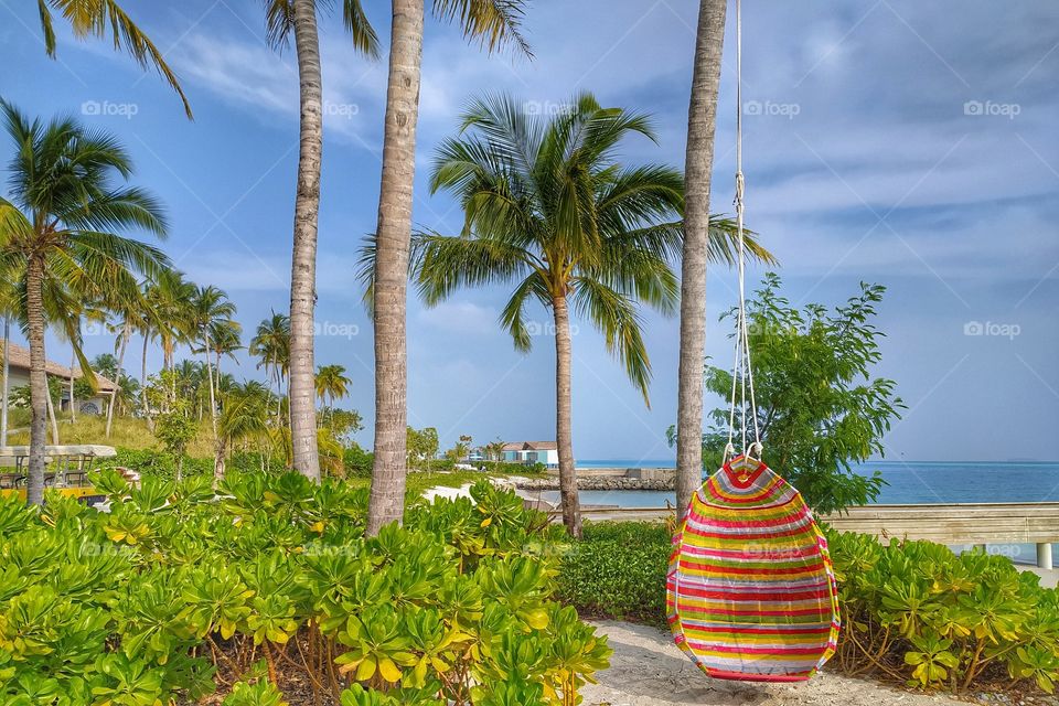 Maldives before sunset