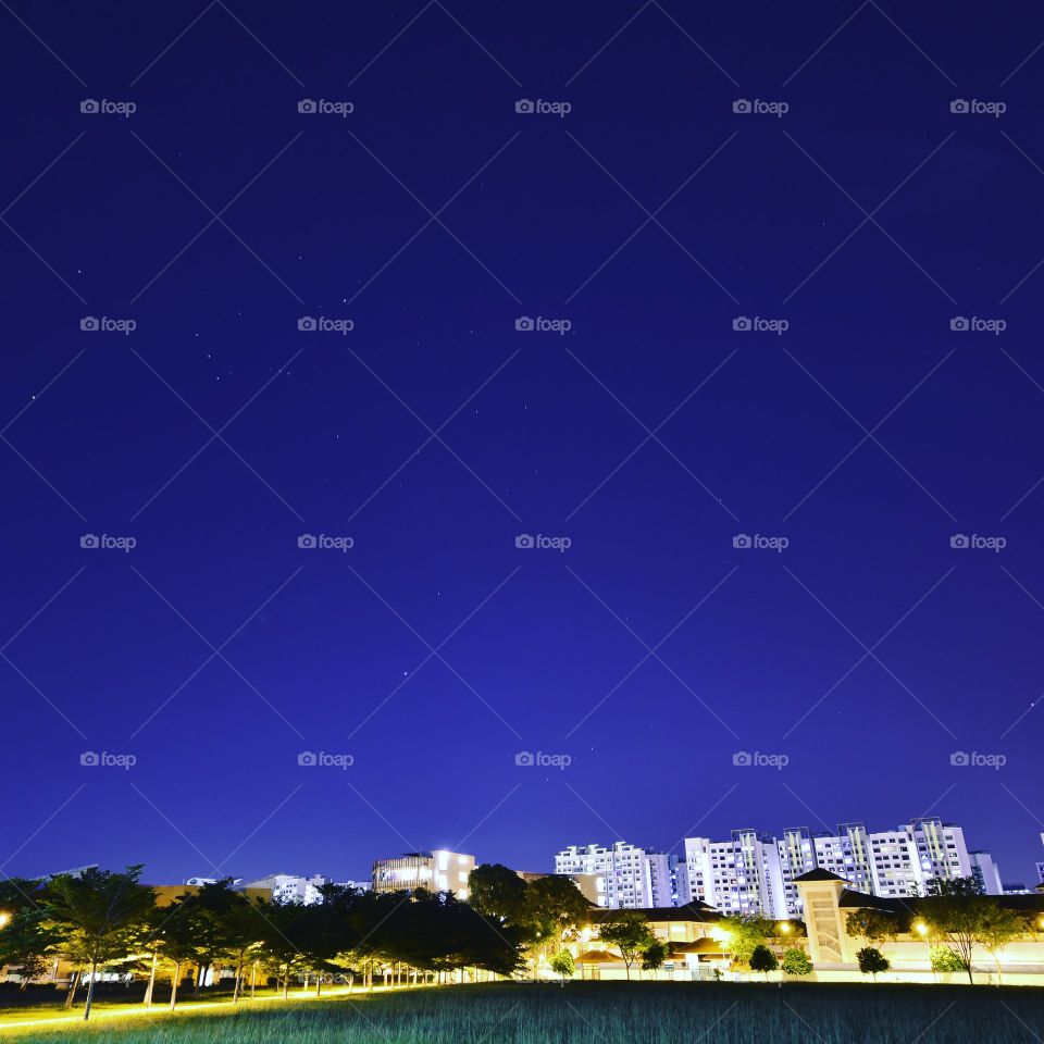 Bright stars in the sky