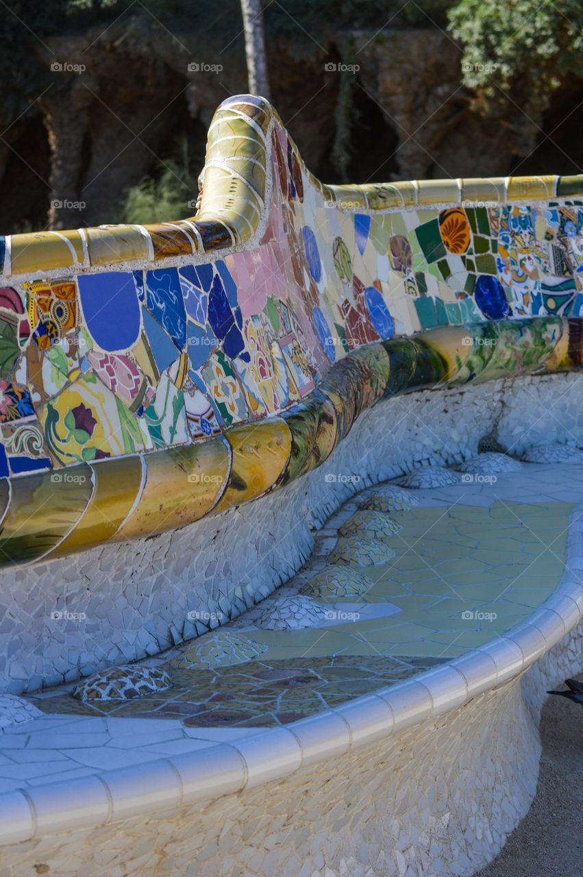 Bench at park Guell