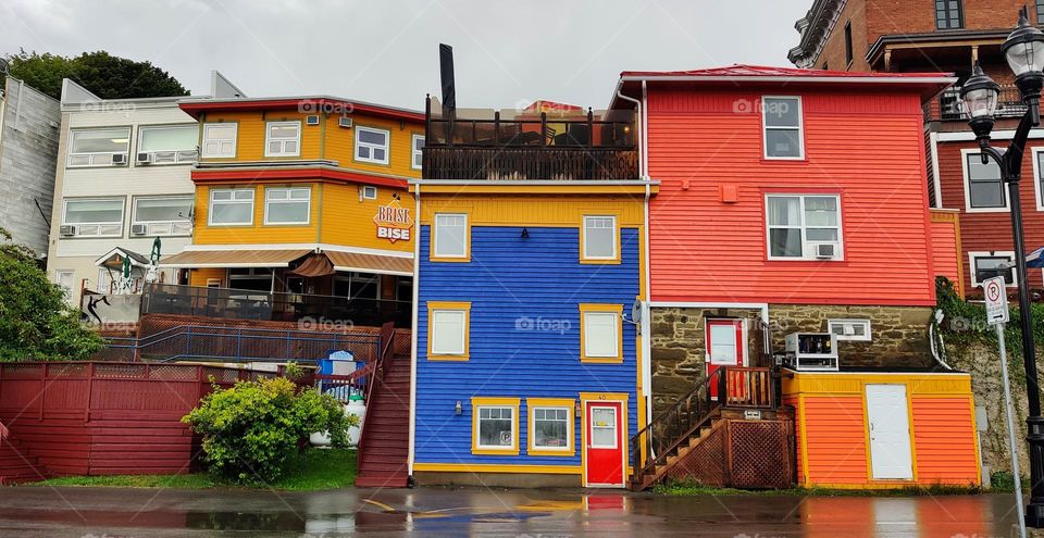 colored beautiful buildings