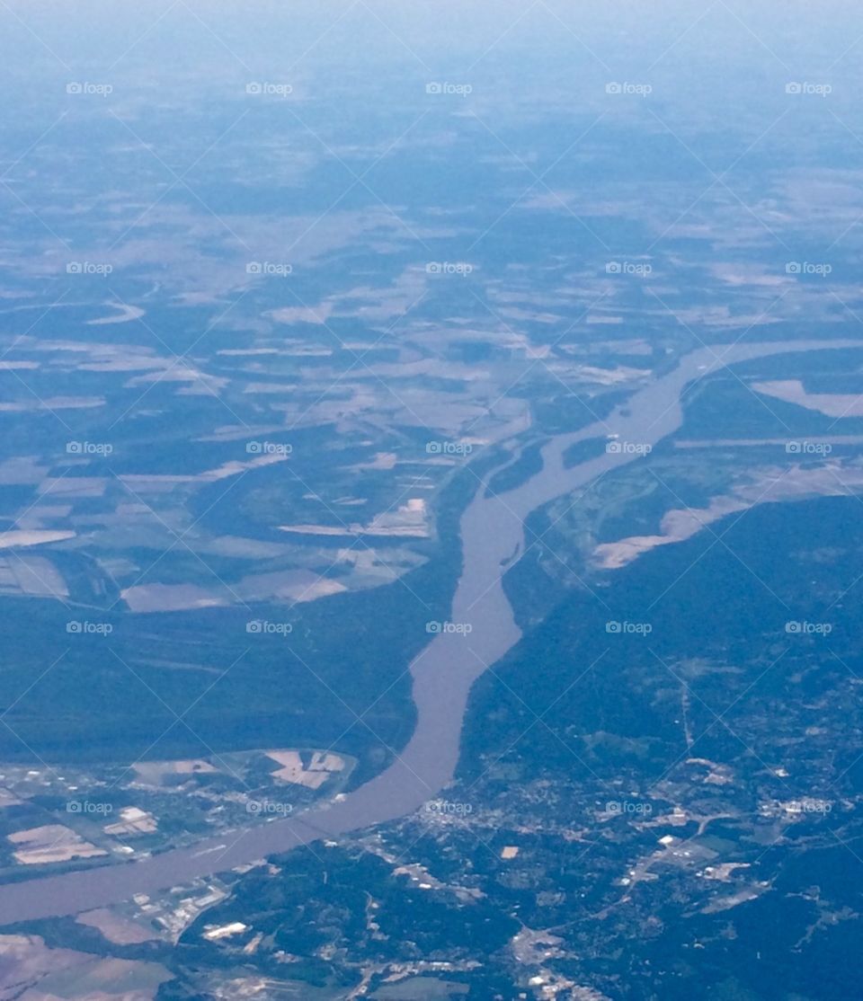 Aerial of River
