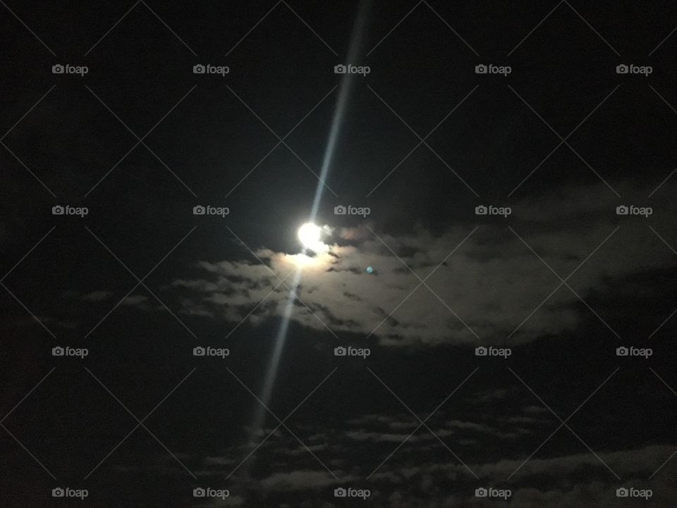 Duck cloud with moon