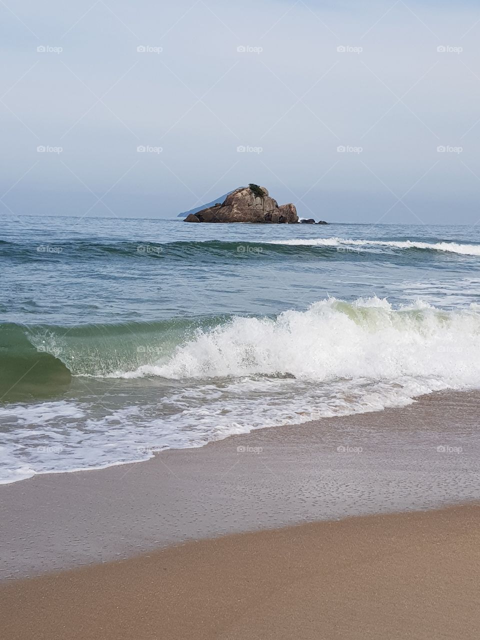 Lindo efeito das ondas