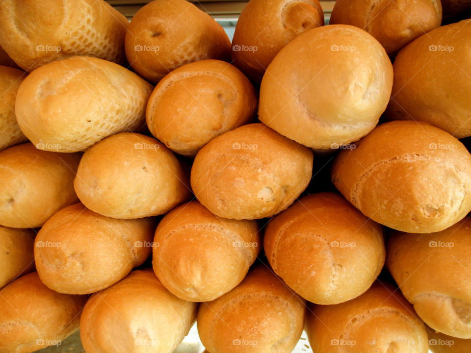 baguette. rolls of French Baguette
