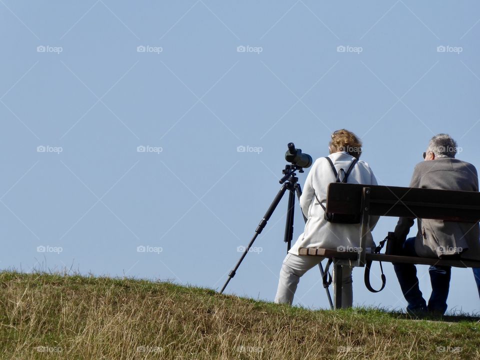 Photograph on the dike 