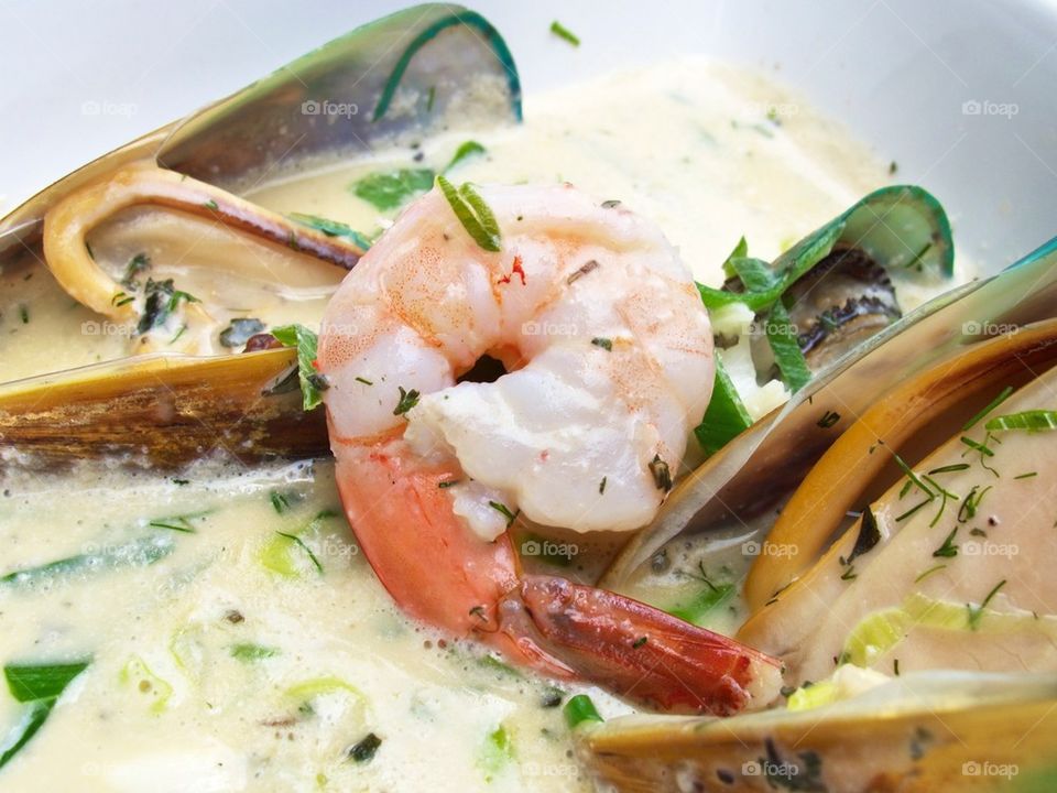 Shrimp and Green Mussels