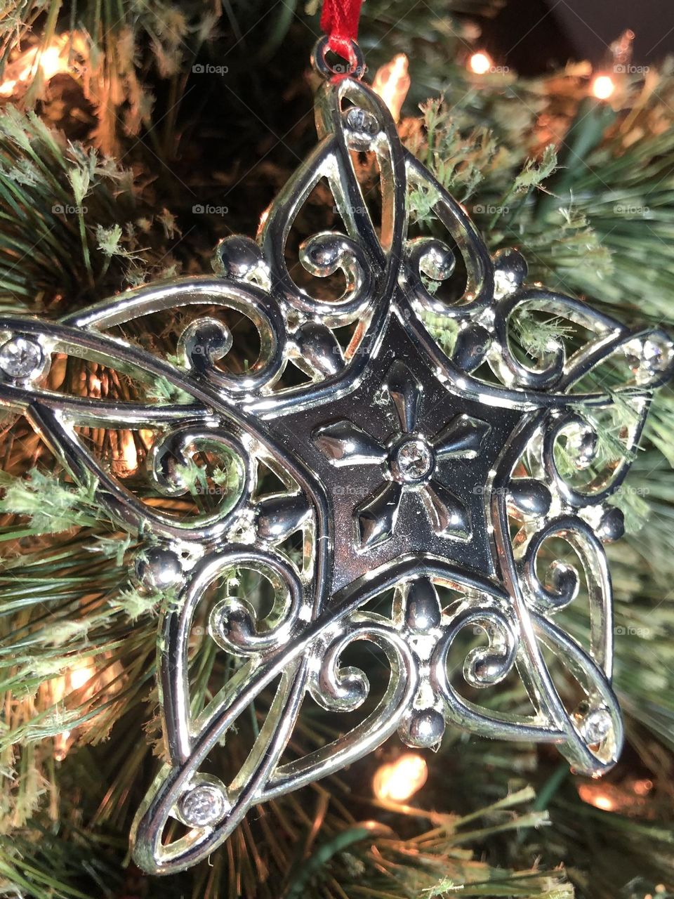 Christmas Star ornament-oh tannenbaum