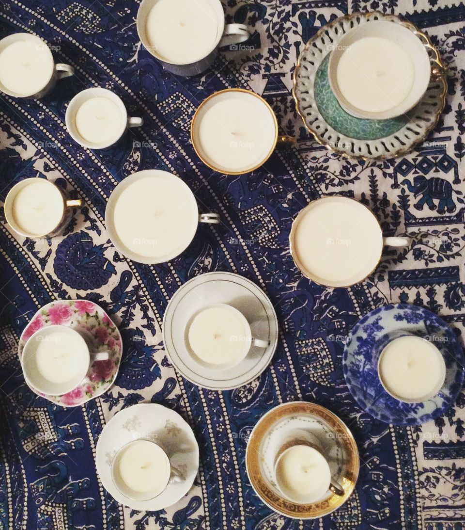 ecosoya vintage teacup candles 
