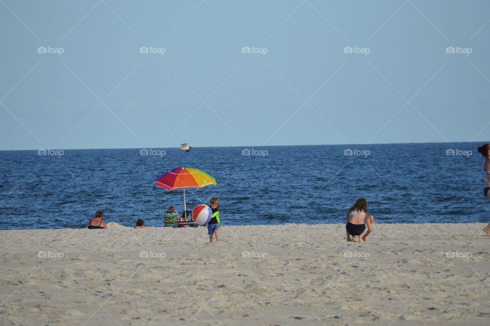 Plaguing on the beach