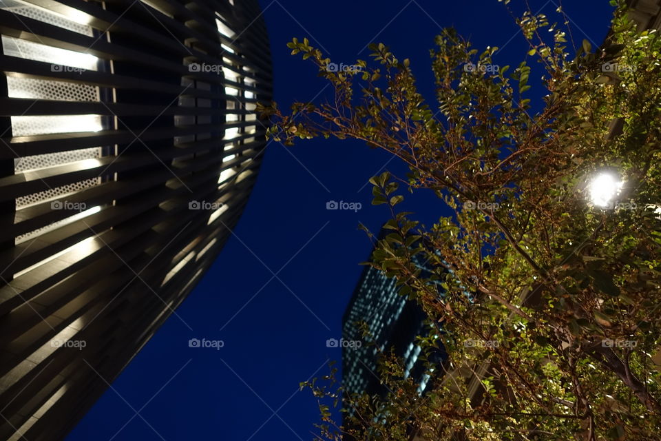 Street view after the time of dusk ( near City of Perth Library, Western Australia ).