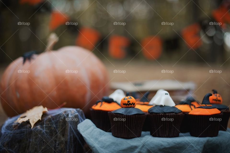 Cupcakes in halloween