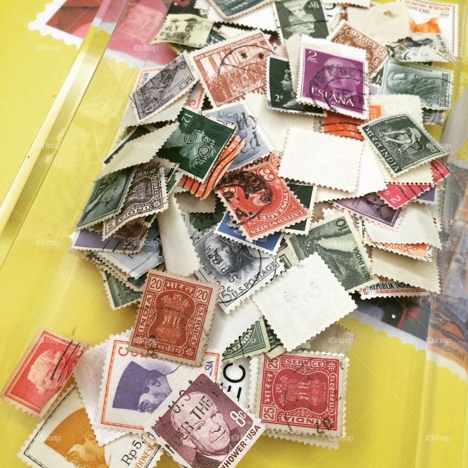 Stamp collection at the United States Postal Museum in Washington, D.C.