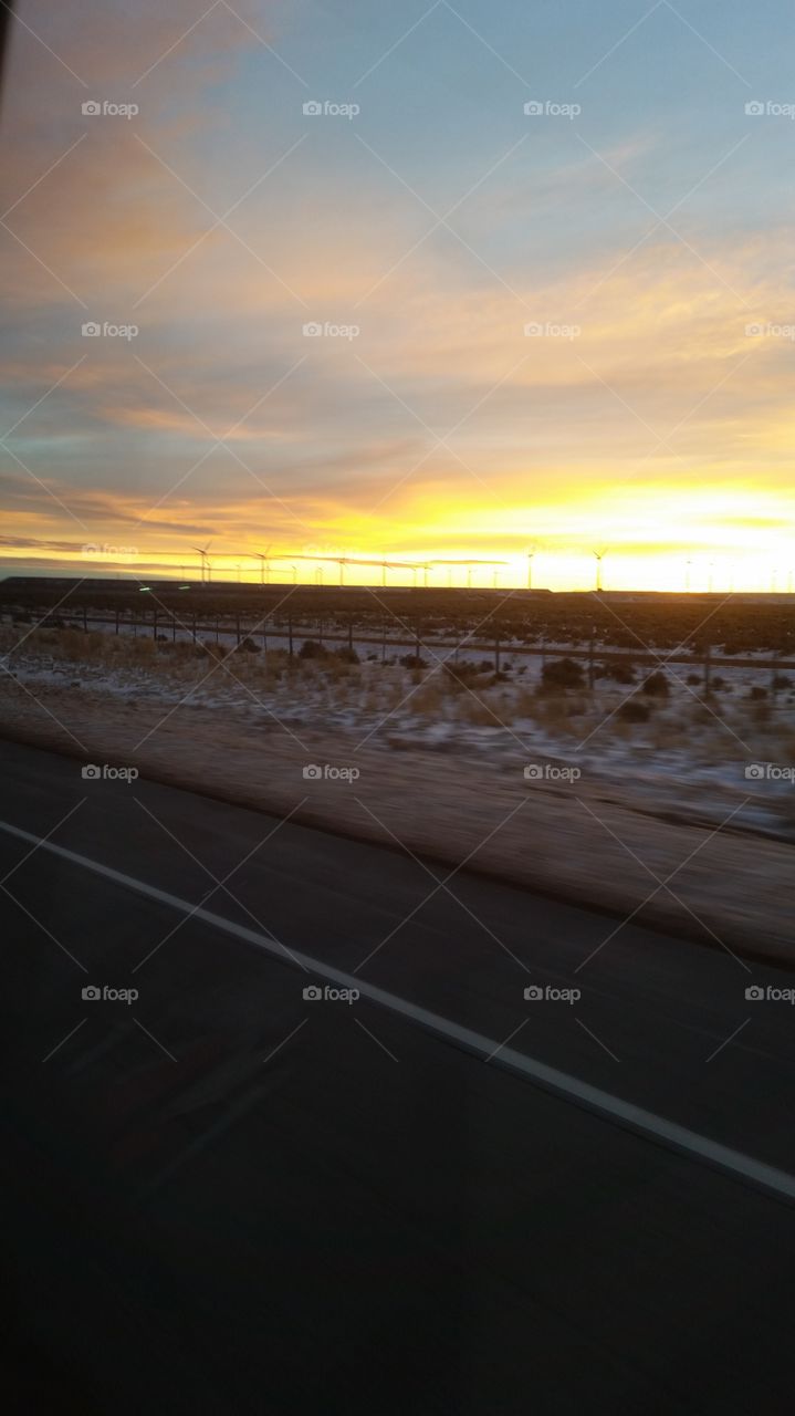 sunrise in Wyoming