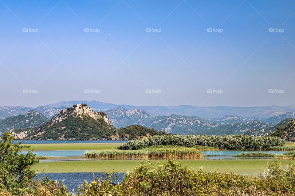 Skadar lake. Montenegro state