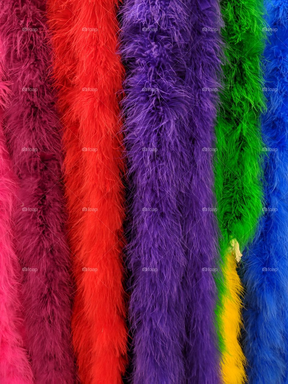 Bright Colors. Feather Boas. Colourful Boas for dress up. Costume supplies. Flamboyant dressup
